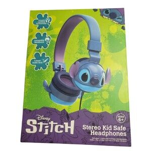 Disney Stitch Kids Safe Stereo Headphones